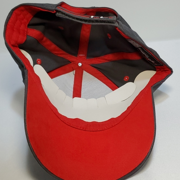 Destin Florida Hat Iron Cross Embroidered Logo Gray Adult Strapback Curve Bill - Picture 6 of 10